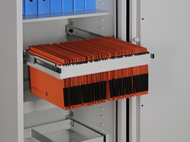 Ausziehbare Hängeregistratur für Tresor/Safe