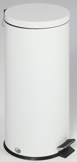 Tretabfallsammler 30 Liter, weiss
