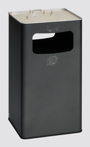 Abfallsammler-Ascher-Kombination B 42 R, Farbe antik-silber
