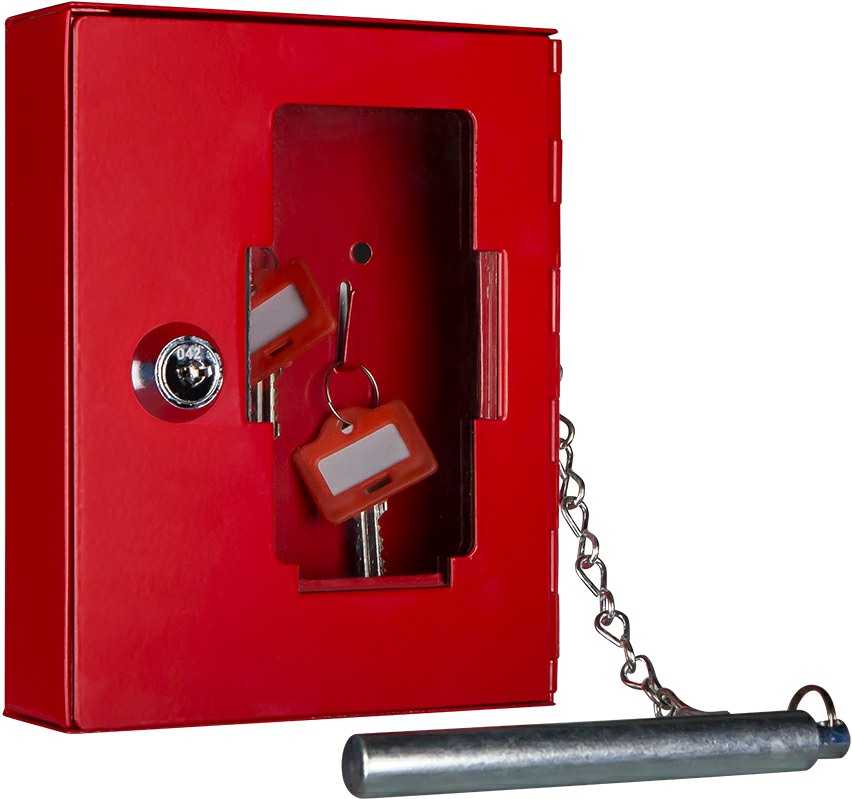 Notschlüsselkasten GW-NS 2 mit Klöppel, Farbe RAL 3002