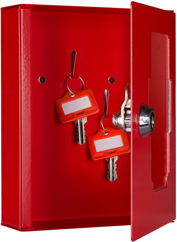 Notschlüsselkasten GW-NS 2 ohne Klöppel, Farbe RAL 3002