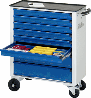 Werkzeugwagen, B 700 x T 350 x H 860 mm