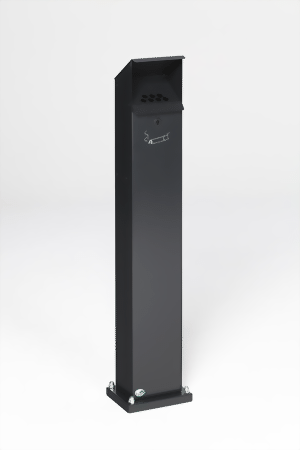 Ascher als Standsäule anthrazit RAL 7021