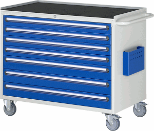 Montagewagen Modell XXL5.17, B 1145 x T 650 x H 975mm, Metall-Top 25 mm mit Anti-Rutsch-Matte 