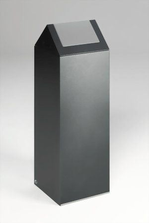 Wertstoffsammelgerät WSG 85 S Korpus antik-silber, Einwurfklappe anthrazit