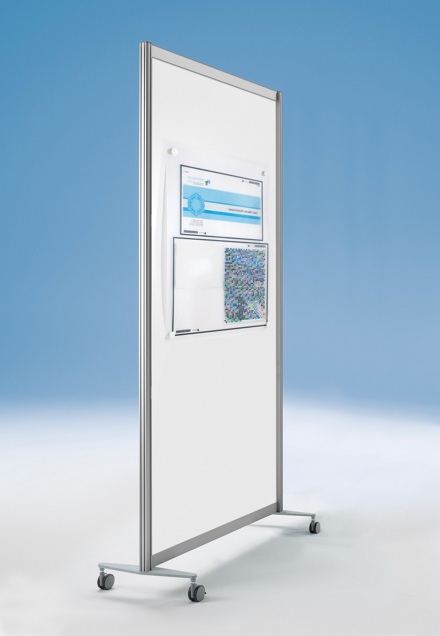 Freistehende Trennwand, Whiteboardtafel