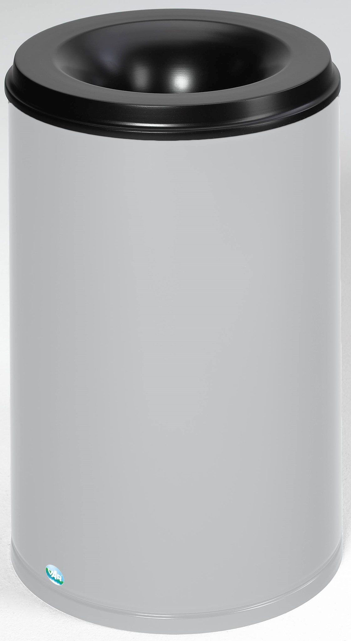 Papierkorb 110 Liter selbstlöschend, RAL 7035 lichtgrau (1 Stück auf Lager)