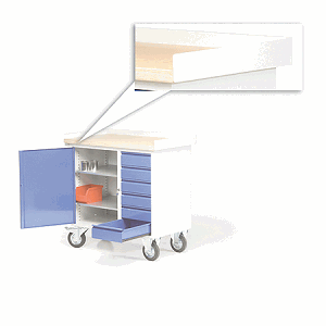 Bordleiste aus Stahlblech, 3-teilig, 60 mm hoch