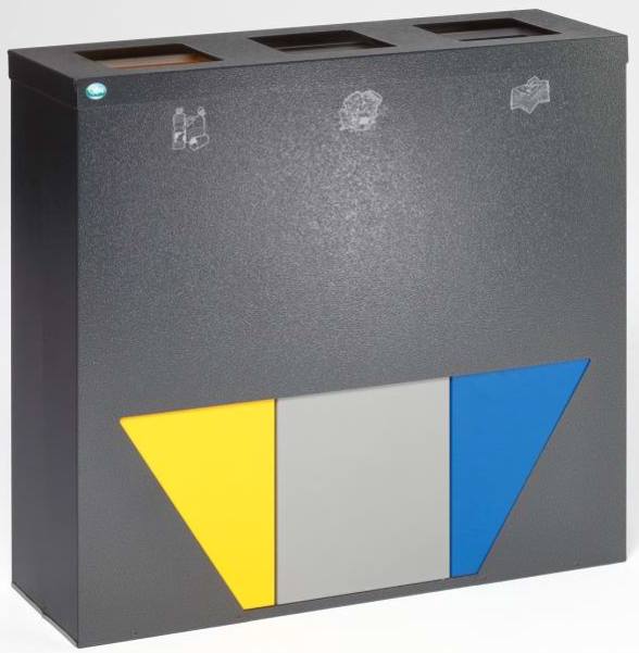 Werstoffsammelstation WS Trapez 93 antik-silber