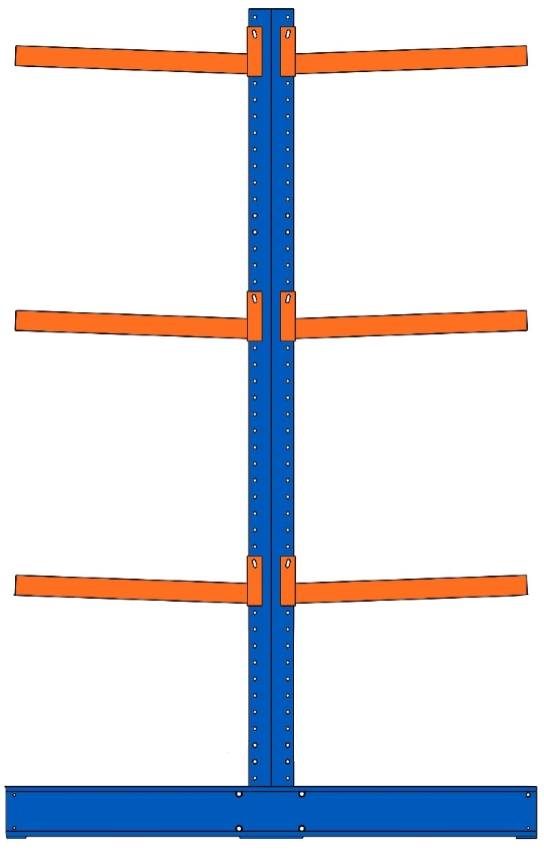 doppelseitige Kragarmregale