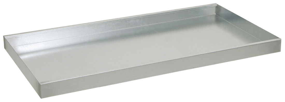 Wannenboden verzinkt für Abteilbreite von 1000 mm, 22 Liter