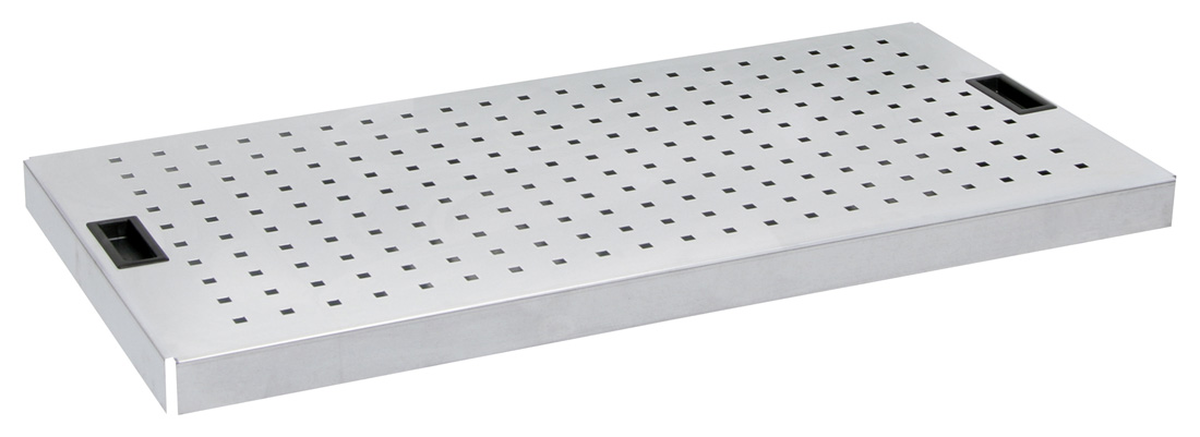 Lochblech-Inlet verzinkt, für Abteilbreite 1000 mm