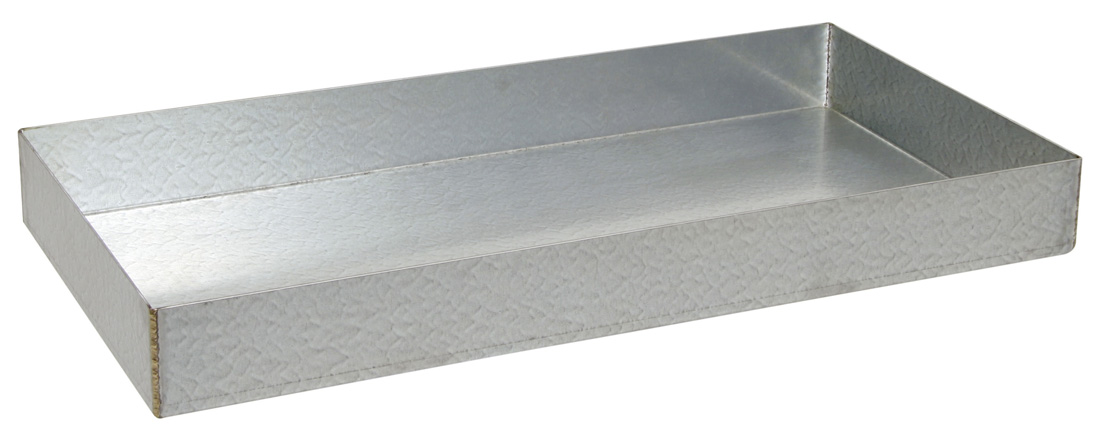 Wannenboden verzinkt für Abteilbreite von 1000 mm, 43 Liter