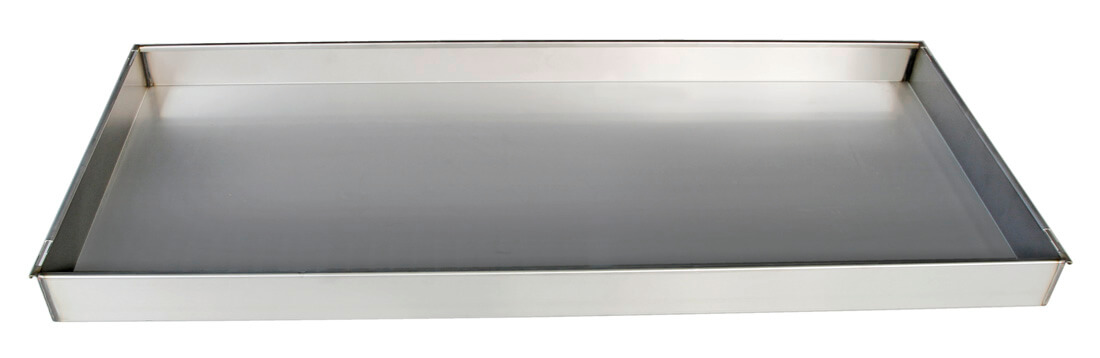 Wannenboden Edelstahl für Abteilbreite von 900 mm, 14 Liter