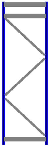 Seitenrahmen 2500x800 mm HxT