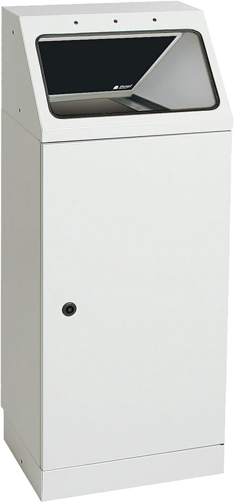 Abfalltrennsystem Modell FP45, anthrazit Einwurf, selbstlöschend