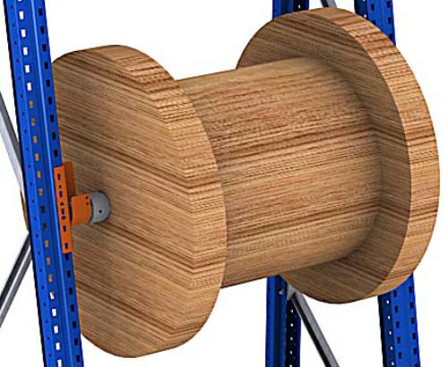  Zusätzliche Kabeltrommelwelle Länge 870 mm inkl. Wellenager