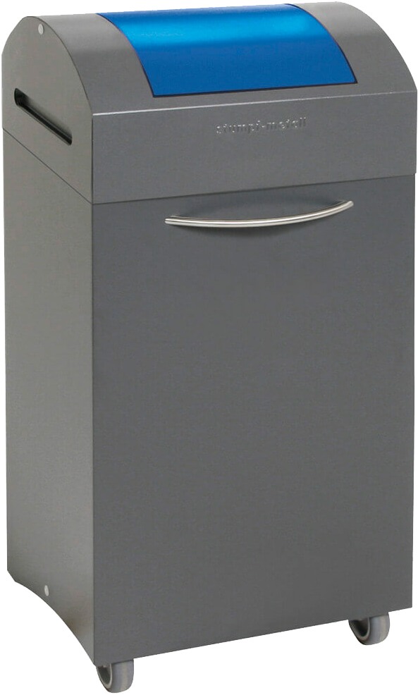 Abfalltrennsystem Modell TS2000, 60 Liter, blauer Einwurf, selbstlöschend