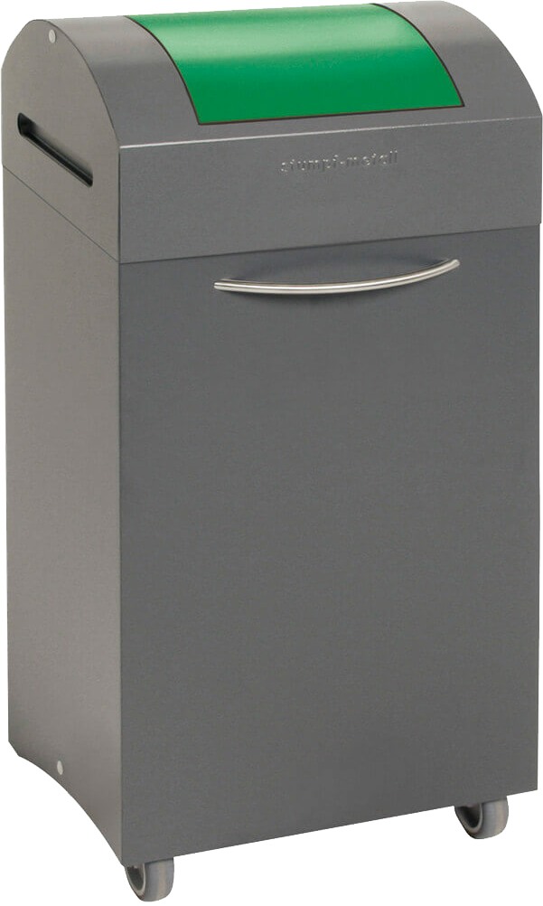 Abfalltrennsystem Modell TS2000, 60 Liter, grüner Einwurf, selbstlöschend