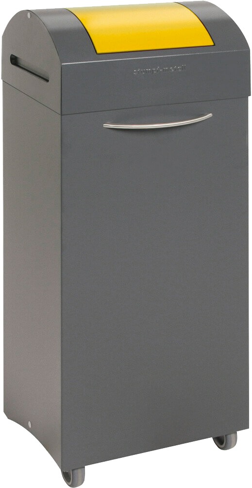 Abfalltrennsystem Modell TS2000, 75 Liter, gelber Einwurf, selbstlöschend