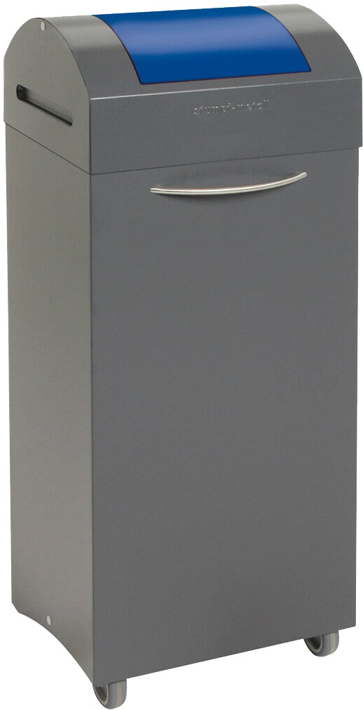 Abfalltrennsystem Modell TS2000, 75 Liter, blauer Einwurf, selbstlöschend