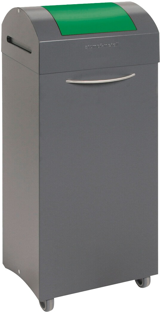 Abfalltrennsystem Modell TS2000, 75 Liter, grüner Einwurf, selbstlöschend