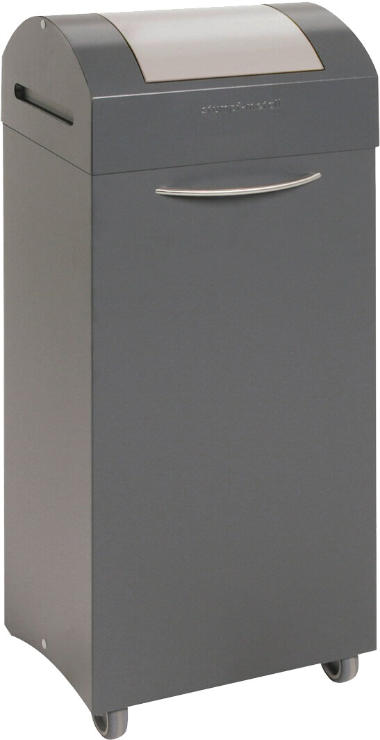 Abfalltrennsystem Modell TS2000, 75 Liter, lichtgrauer Einwurf, selbstlöschend