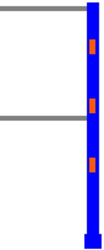 Kragarmanbauregal schwer, Höhe 2500 mm doppelseitig, 6 x Armtiefe 800-1500 mm