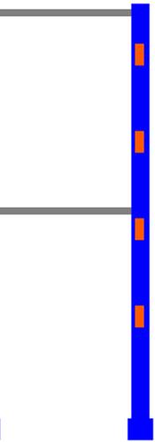 Kragarmanbauregal schwer, Höhe 3000 mm doppelseitig, 8 x Armtiefe 800-1500 mm