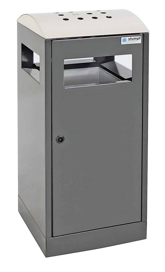 Abfalltrennung Abfall-Ascher-Kombi Modell A³ - 40 L anthrazitgrau/edelstahl