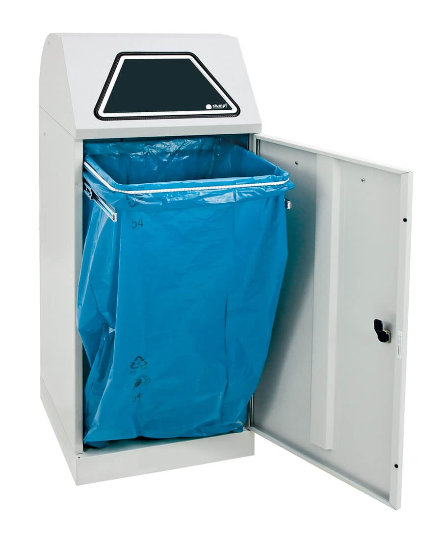 Abfalltrennsystem Modell Vario 120 Liter, mit Handbedienung, mit ProSlide©-System lichtgrau