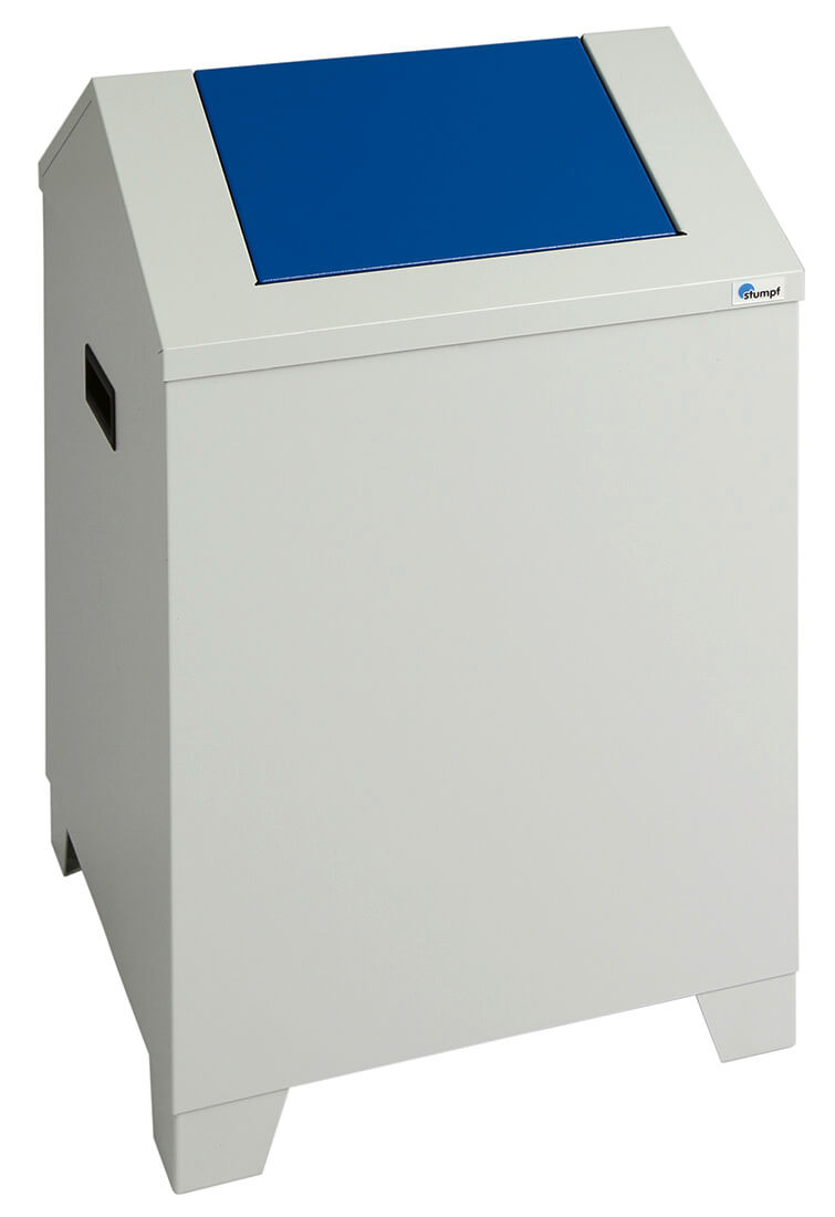 Abfalltrennsystem Modell PWK 73 Liter, lichtgrau/enzianblau