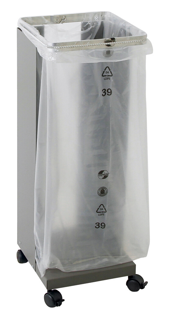 Müllsackhalter Modell HM 75 ohne Deckel, fahrbar
