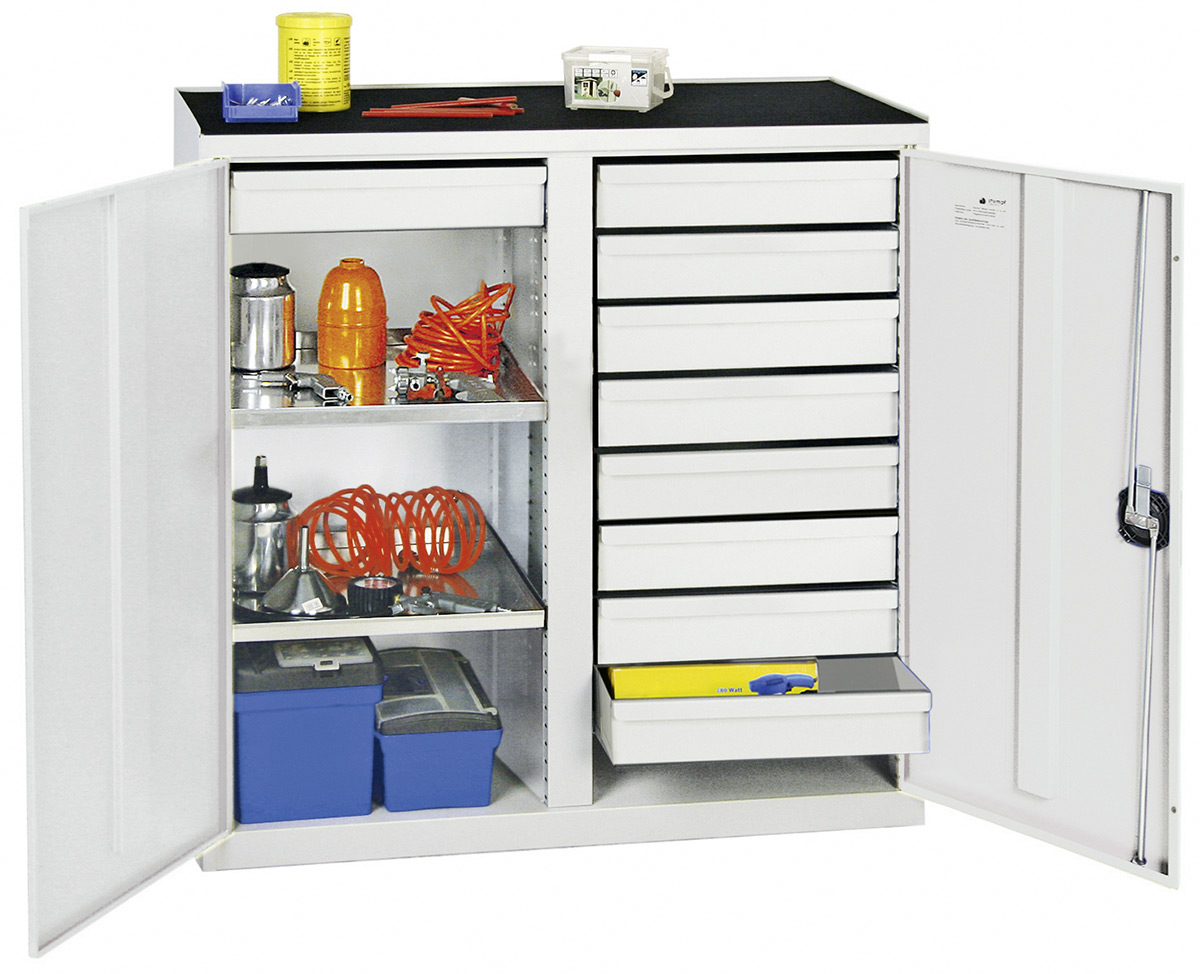 Werkzeug/- Beistellschrank Serie 2000, mit Teleskopauszügen