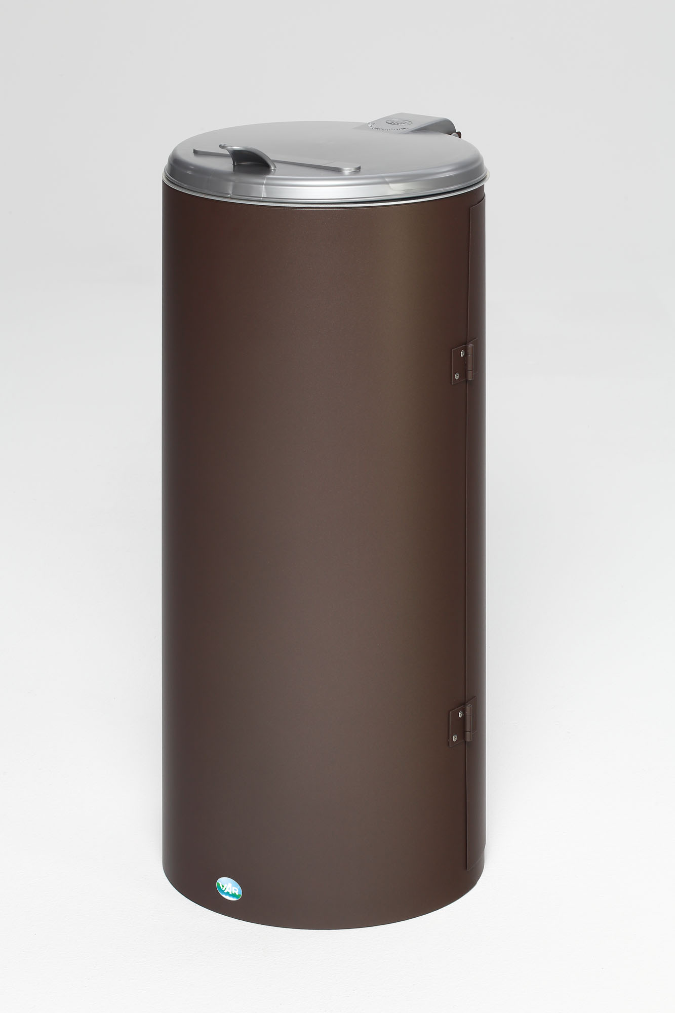 Abfallsammler mit Einflügeltüre, braun, für 110 Liter Abfallsäcke