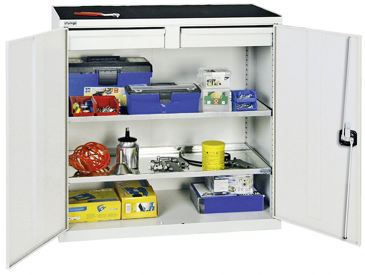 Werkzeug/- Beistellschrank Serie 2000, mit Teleskopauszügen, 1000x1000x500 mm HxBxT