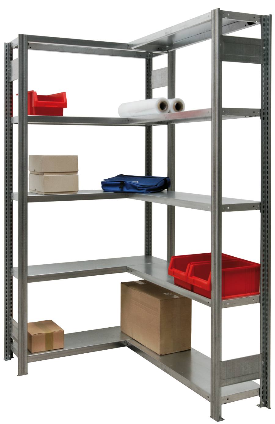 Eckregal 2000x875x600 mm HxBxT