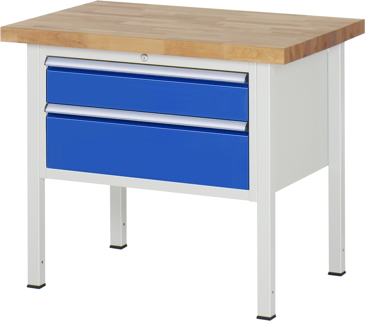 Werkbank Modell 8233, B 1000xT 700xH 840mm, Buche-Massiv-Platte 40mm