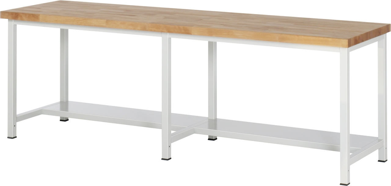 Werkbank fixe Höhe, 2500x700x840mm LxTxH
