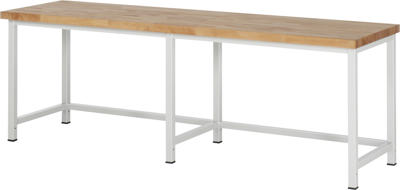 Werkbank fixe Höhe, 2500x700x840mm LxTxH
