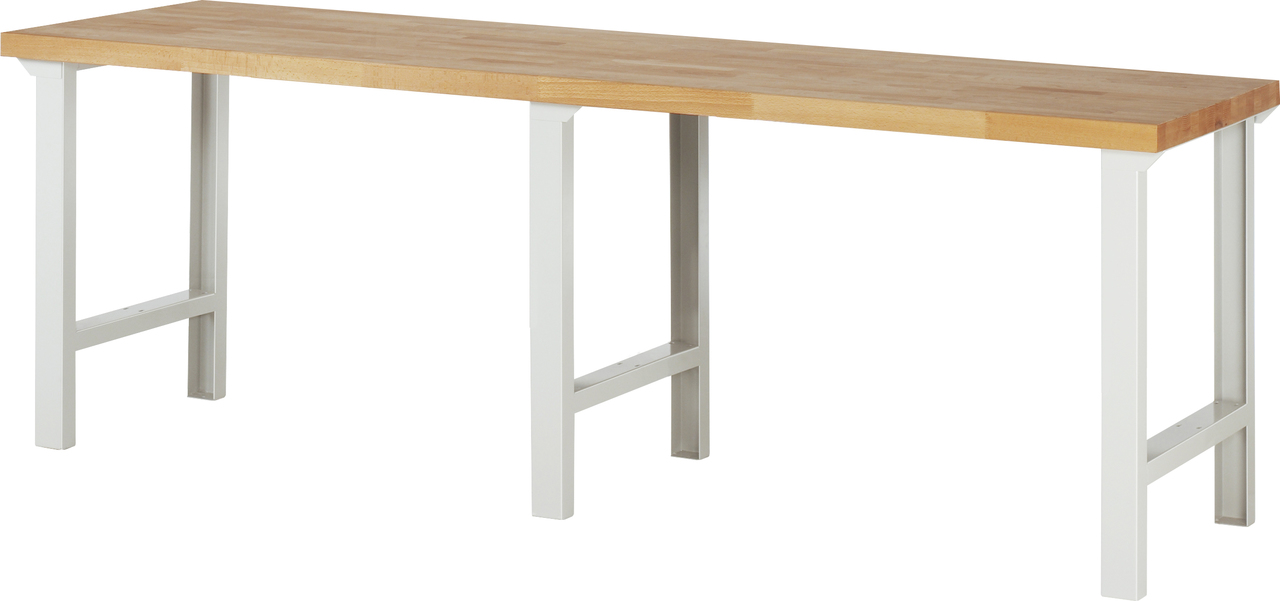 Werkbank fixe Höhe, 2500x700x840 mm LxTxH