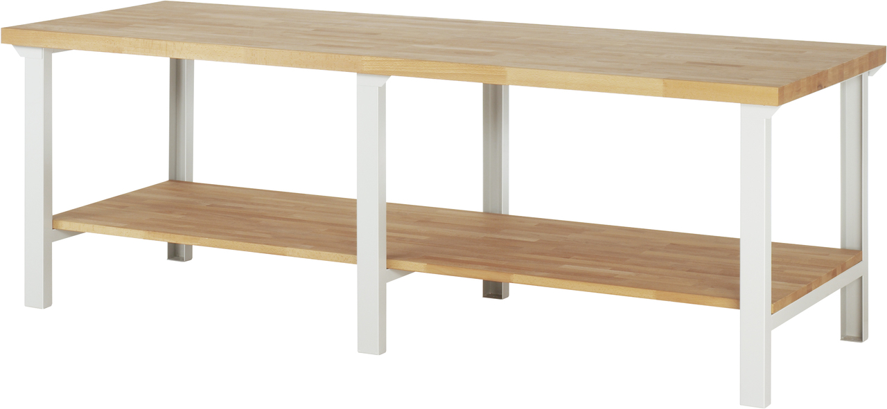 Werkbank fixe Höhe, 2500x900x840 mm LxTxH