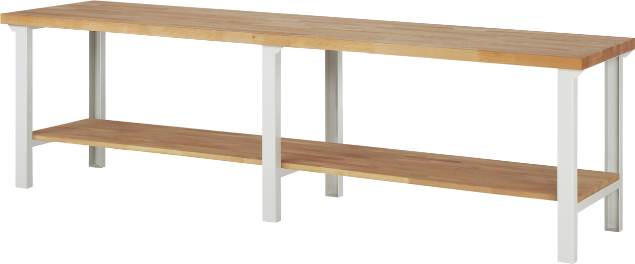 Werkbank fixe Höhe, 3000x700x840 mm LxTxH