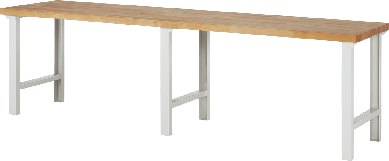 Werkbank fixe Höhe, 3000x700x840 mm LxTxH