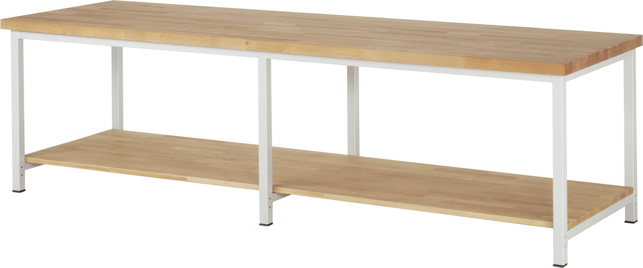 Werkbank fixe Höhe, 3000x900x840mm LxTxH