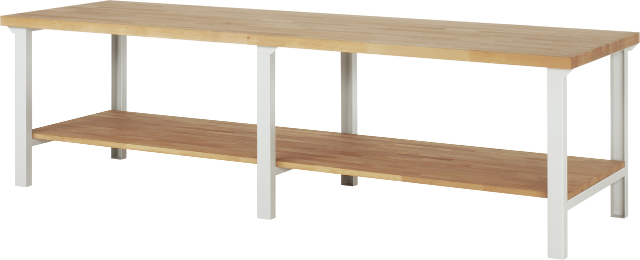 Werkbank fixe Höhe, 3000x900x840 mm LxTxH