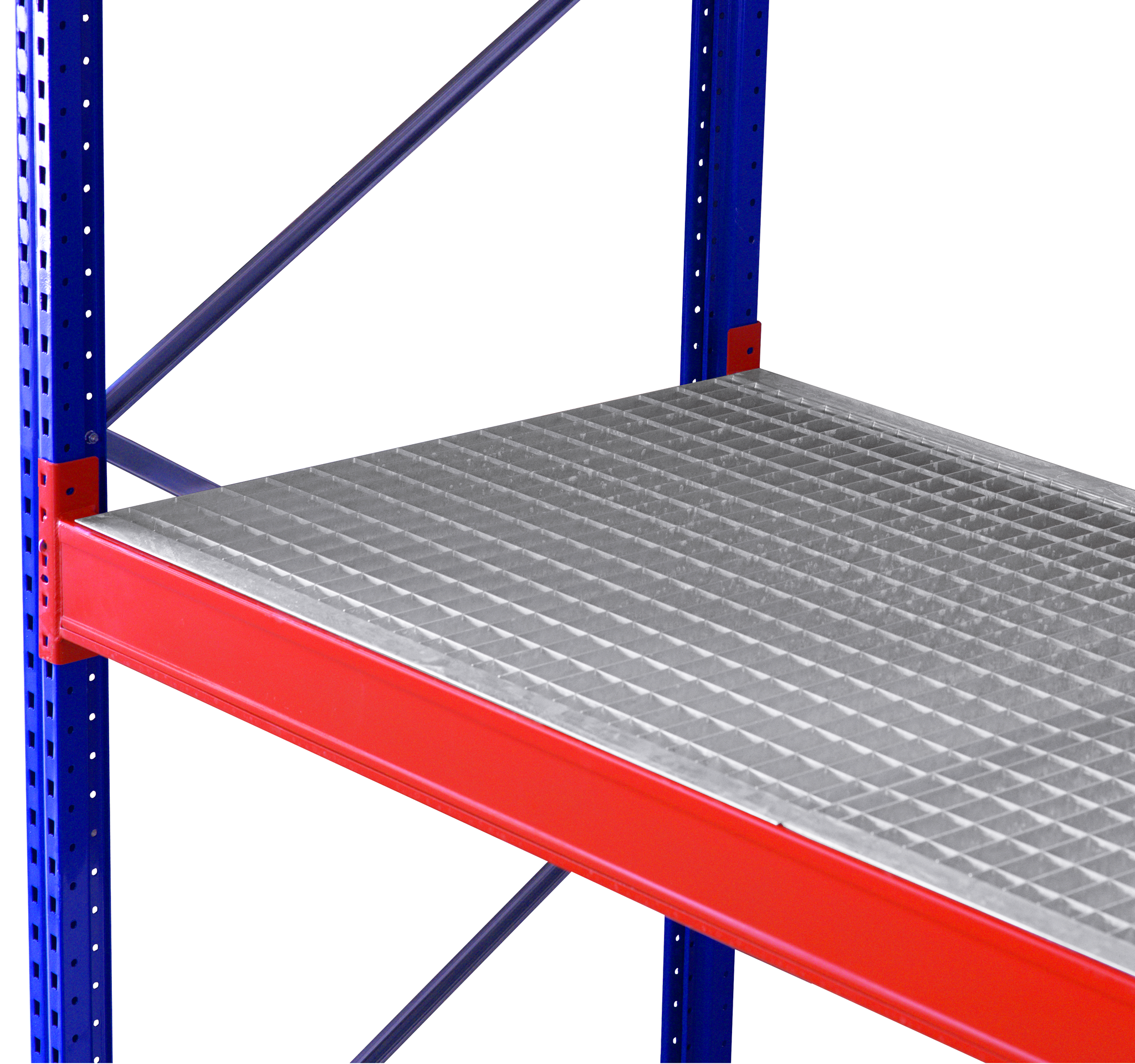 Gitterrost-Fachboden Breite 3600 mm, Tiefe 1100 mm