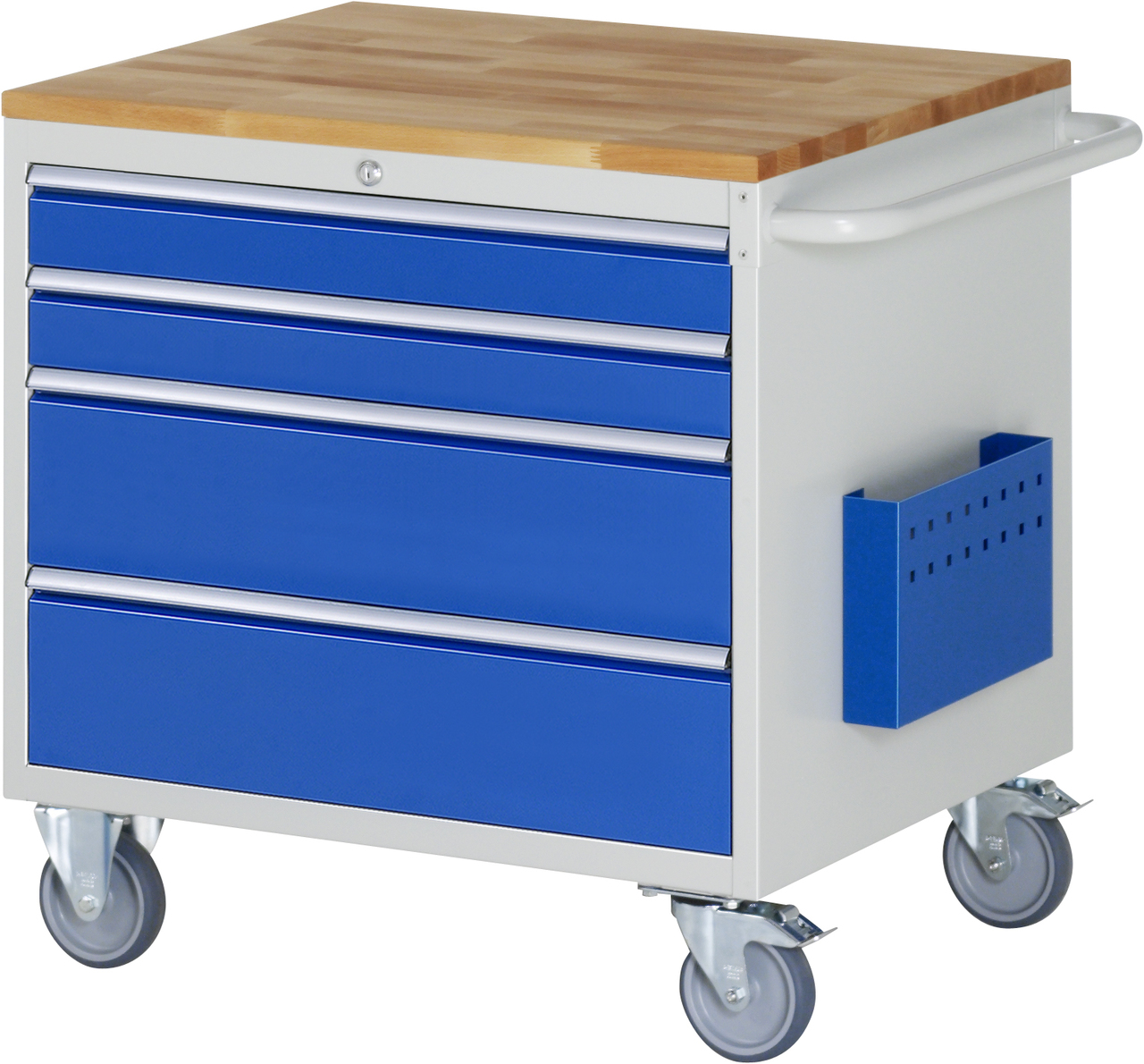 Montagewagen Modell XL3.1, B 770 x T 650 x H 795 mm, Buche-Top 25 mm