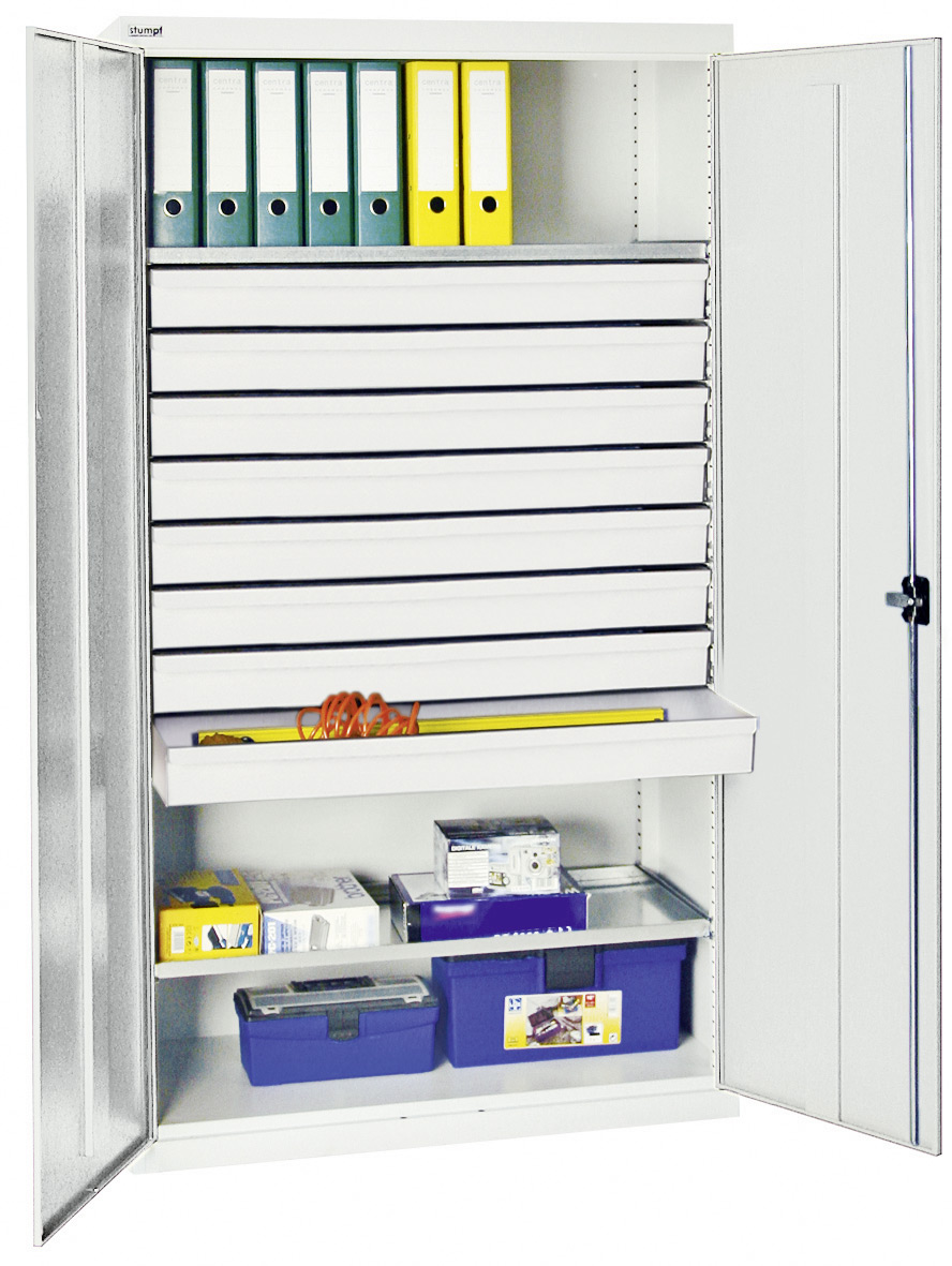 Werkstattschrank 1800 x 1000 x 500 mm HxBxT mit 8 Schubladen