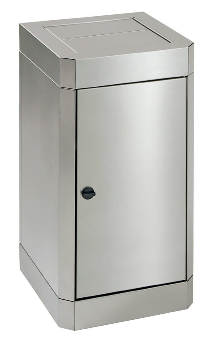 Standabfallbehälter 25 Liter aus Edelstahl